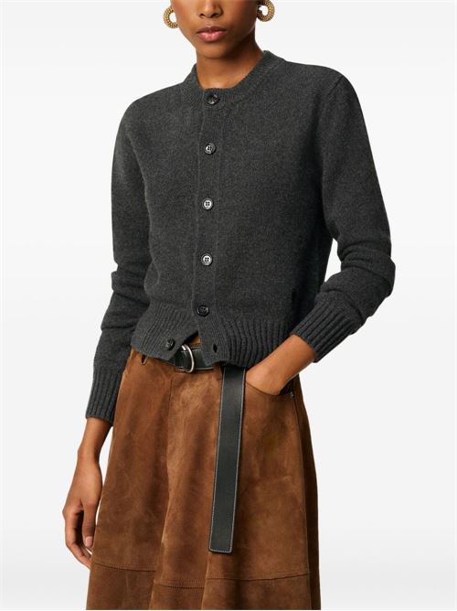 Cardigan con ricamo AMI PARIS | FKC364005020